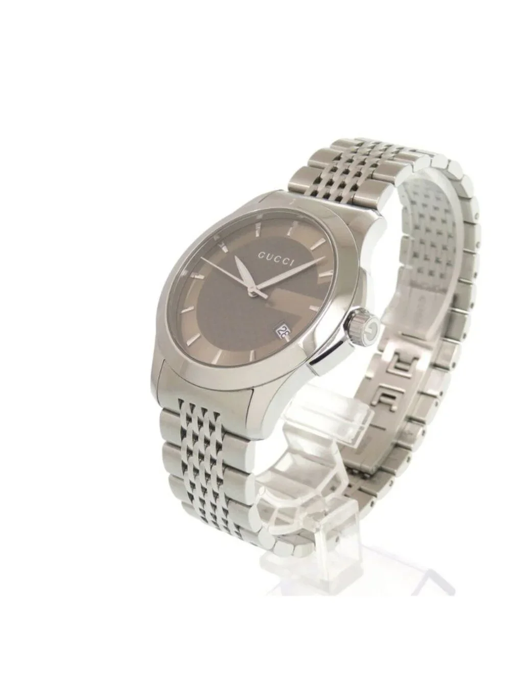 Gucci Timeless 126.4 SS Brown Quartz Watch